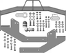 Фаркоп Мотодор для ГАЗ Gazelle Next (ЦМФ) 2016-2022. Фланцевое крепление. Артикул 95602-FE