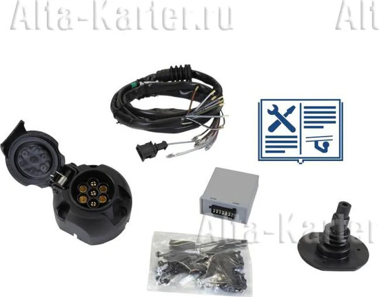 Штатная электрика фаркопа Erich Jaeger (7-полюсная) для BMW X5 F15/F85 2013-2018. Артикул 737269