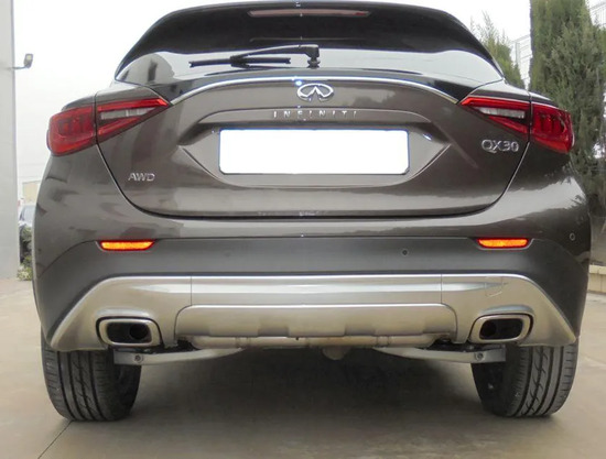 Фаркоп Aragon (быстросъемный крюк, вертикальное крепление) для Infiniti QX30 2015-2019. Артикул E2203AV
