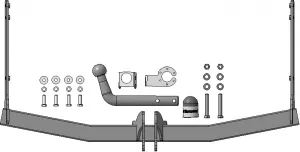 Фаркоп Мотодор для Skoda Octavia A5 2004-2013. Артикул 92304-A