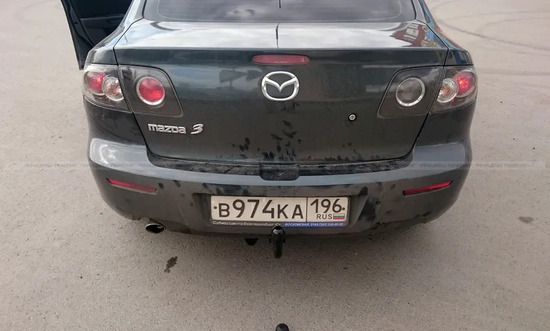 Фаркоп Лидер-Плюс для Mazda 3 I хэтчбек, седан 2004-2008. Артикул M303-A