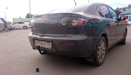 Фаркоп Лидер-Плюс для Mazda 3 I хэтчбек, седан 2004-2008. Артикул M303-A