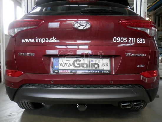 Фаркоп Galia оцинкованный для Hyundai Tucson III до рестайлинга 2015-2018. Артикул H095C