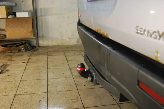 Фаркоп Oris (ранее Bosal) для SsangYong Actyon Sports 2006-2011. Фланцевое крепление. Артикул 6453-F