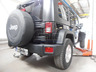 Фаркоп Galia оцинкованный для Jeep Wrangler JK 2007-2018. Быстросъемный крюк. Артикул J008C