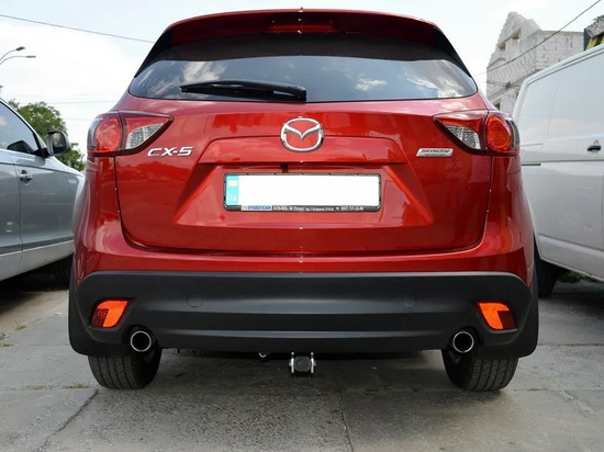 Фаркоп Galia оцинкованный для Mazda CX-5 II 2017-2022. Быстросъемный крюк. Артикул M129C