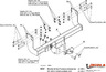 Фаркоп Imiola для Mercedes-Benz Sprinter W906 (Европа) L2 3665 мм, L3 4325 мм шасси (в т.ч. 5 тонн (сдвоенные колеса) 2006-2018. Фланцевое крепление. Артикул M.024