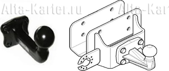 Фаркоп Westfalia (с электрикой) для Fiat Ducato 250 2006-2022. Фланцевое крепление. Артикул 306330600001