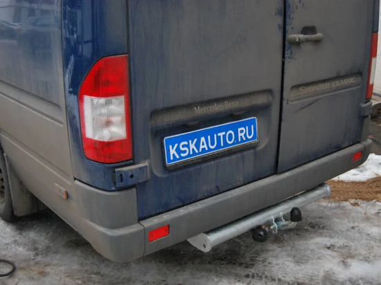 Фаркоп Galia оцинкованный для Mercedes-Benz Sprinter Classic W909 (Россия) (без подножки, кол. база 3,55/4,025м) 2013-2018. Артикул M034A