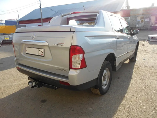 Фаркоп Лидер-Плюс для SsangYong Actyon Sports 2006-2012. Фланцевое крепление. Артикул S208-FC