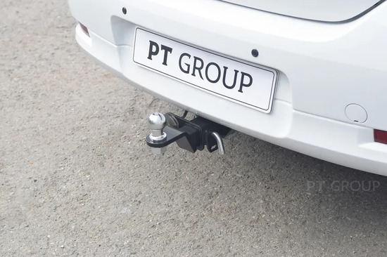 Фаркоп PT Group для Renault Logan II 2014-2022 Седан. Быстросъемный крюк. Артикул 07031501