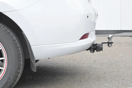 Фаркоп PT Group для Renault Logan II 2014-2022 Седан. Быстросъемный крюк. Артикул 07031501