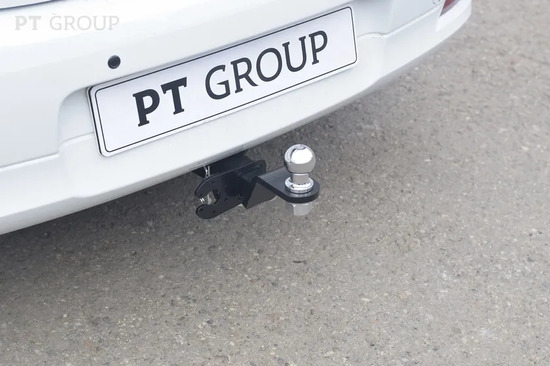 Фаркоп PT Group для Renault Logan II 2014-2022 Седан. Быстросъемный крюк. Артикул 07031501