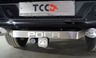 Фаркоп ТСС оцинкованный под американский квадрат для Great Wall Poer 2.0TD 4WD 2021-2022 с накладкой из нержавеющей стали. Артикул TCU00289