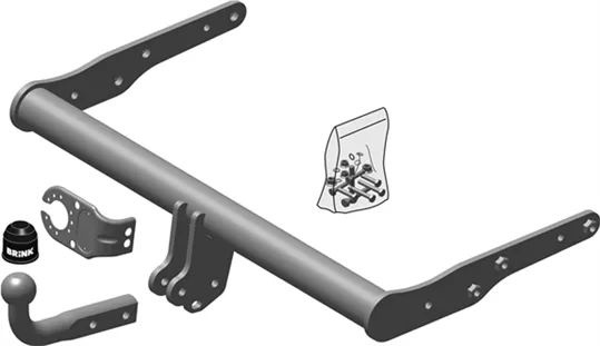 Фаркоп Brink (Thule) для Volkswagen Transporter T5 Van, Multivan 2003-2015. Артикул 437100