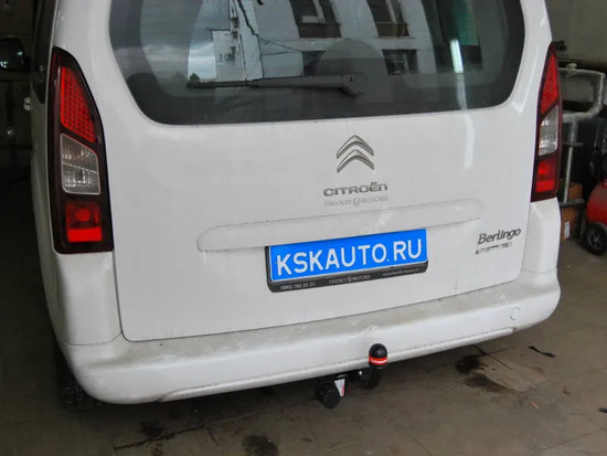 Фаркоп Oris (ранее Bosal) для Peugeot Partner II (Tepee) L1,L2 длина базы 4380/4680 мм 2008-2022. Артикул 2556-A