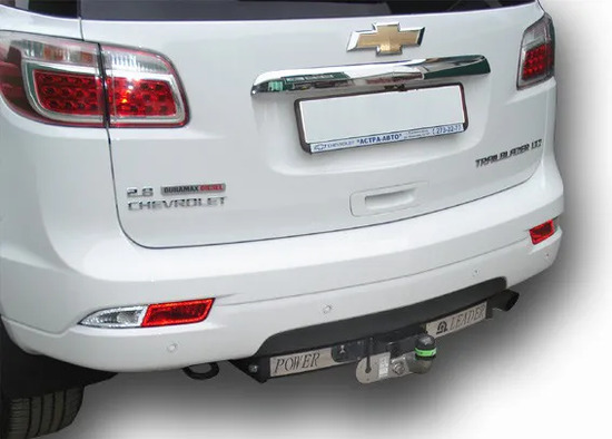 Фаркоп Лидер-Плюс для Chevrolet TrailBlazer II GM800 2012-2022. Фланцевое крепление. Артикул C216-F(N)