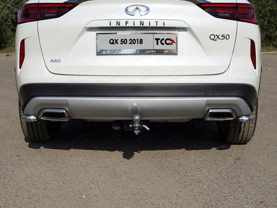 Фаркоп ТСС оцинкованный под американский квадрат для Infiniti QX50 II 2017-2022. Артикул TCU00127