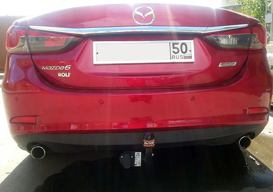 Фаркоп AvtoS для Mazda 6 седан 2012-2022. Артикул MZ 03