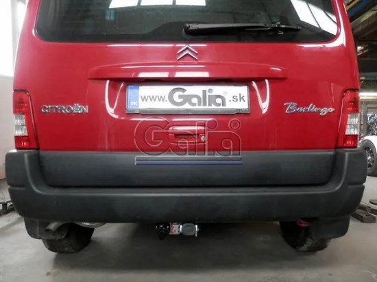 Фаркоп Galia оцинкованный для Peugeot Partner II (Tepee) (длина базы 2690/2693мм) 2008-2011. Быстросъемный крюк. Артикул C043C