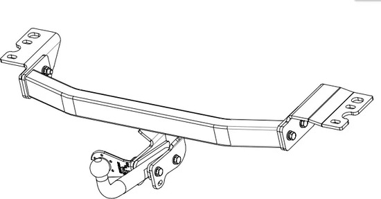 Фаркоп Baltex для SsangYong Stavic 2013-2022. Артикул 29.2506.12
