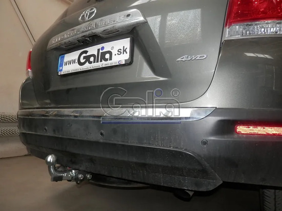 Фаркоп Galia оцинкованный для Toyota Highlander II 2010-2013. Быстросъемный крюк. Артикул T068C