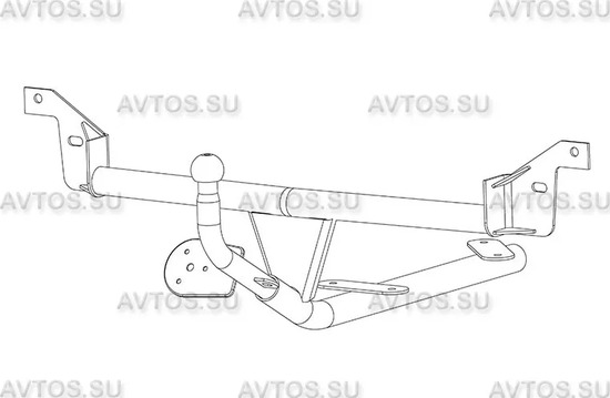 Фаркоп AvtoS для Audi 80 B4 1991-1996. Артикул AU 03