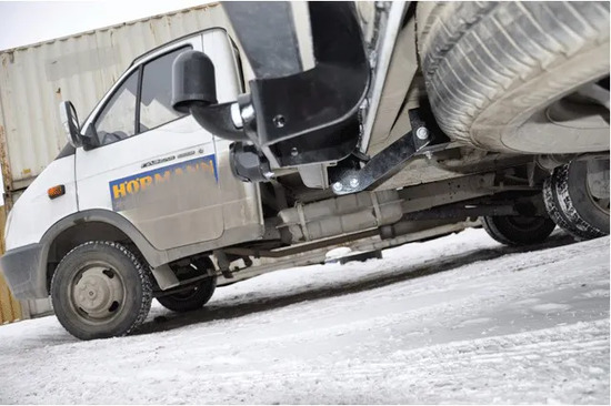 Фаркоп Лидер-Плюс для Peugeot Boxer L2 2006-2022. Фланцевое крепление. Артикул P107-FC