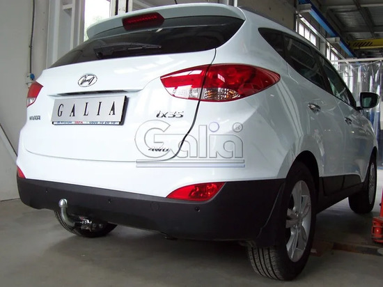 Фаркоп Galia оцинкованный для Hyundai ix35 2010-2015. Быстросъемный крюк. Артикул H083C