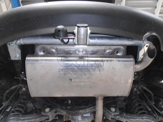Фаркоп Galia оцинкованный для Hyundai ix35 2010-2015. Быстросъемный крюк. Артикул H083C