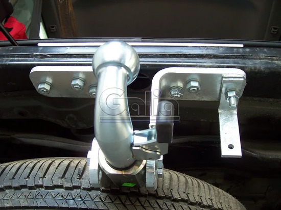 Фаркоп Galia оцинкованный для Nissan Pathfinder R51 2005-2014. Быстросъемный крюк. Артикул N041C