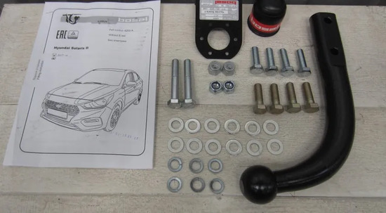 Фаркоп Oris (ранее Bosal) для Hyundai Solaris II 2017-2022. Артикул 4265-A