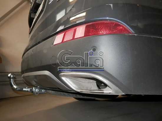 Фаркоп Galia оцинкованный для Hyundai Grand Santa Fe 2013-2018. Быстросъемный крюк. Артикул H094C