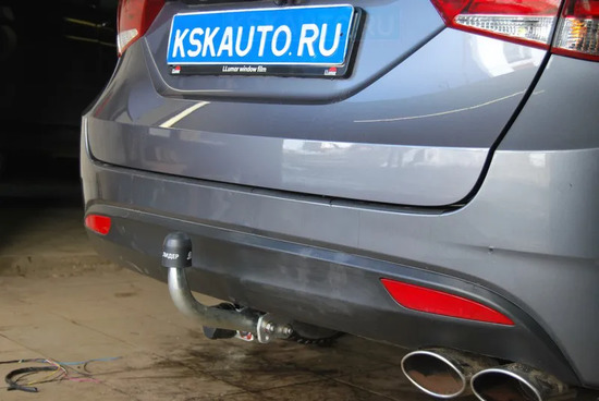 Фаркоп Galia оцинкованный для Hyundai i40 универсал 2011-2019. Артикул H085A