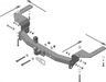 Фаркоп Мотодор для Toyota Land Cruiser 200 2007-2022. Фланцевое крепление. Артикул 92502-F
