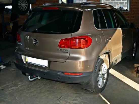 Фаркоп Galia оцинкованный для Volkswagen Tiguan II 2016-2022. Артикул V069A