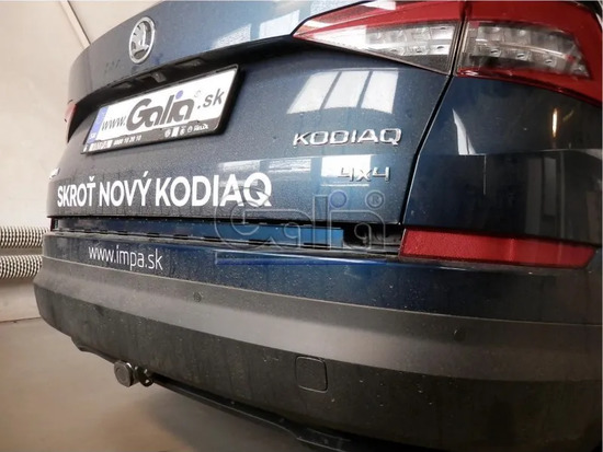 Фаркоп Galia оцинкованный для Skoda Kodiaq 2WD, 4WD 2017-2022. Быстросъемный крюк. Артикул S120C
