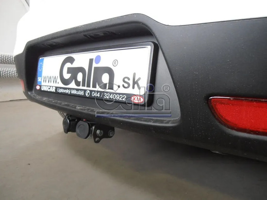 Фаркоп Galia оцинкованный для Kia Rio III хэтчбек 2011-2017. Быстросъемный крюк. Артикул K037C