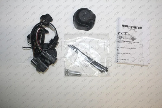 Штатная электрика фаркопа Hak-System (полный комплект) 7-полюсная для Land Rover Range Rover IV (без поддержки светодиодных ламп на прицепе) 2013-2022. Артикул 12190513