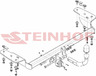 Фаркоп Steinhof для Chrysler 300C I 2004-2010 седан/универсал (вкл. 4x4, кроме SRT). Артикул C-210