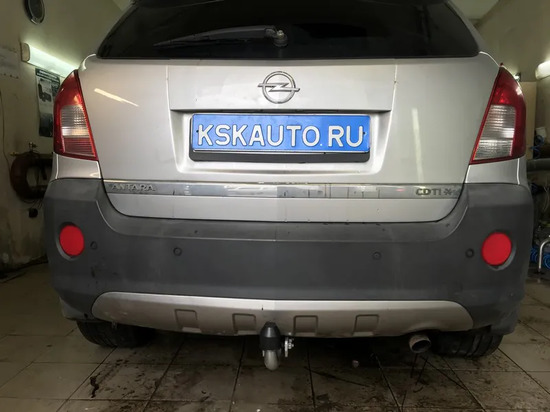 Фаркоп Galia оцинкованный для Chevrolet Captiva (для авто без запаски снизу) 2013-2016. Артикул O065A