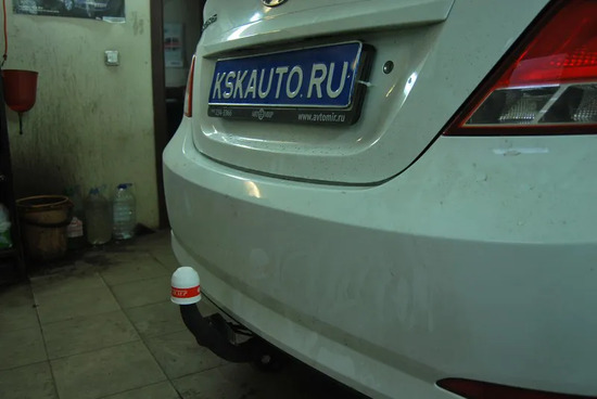 Фаркоп Трейлер для Hyundai Solaris I до рестайлинга седан 2011-2014. Артикул 7241