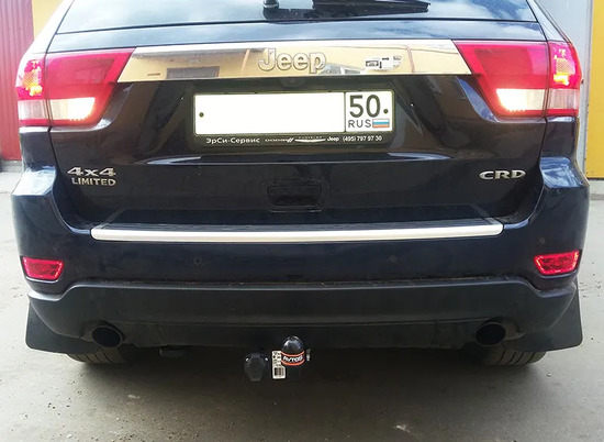 Фаркоп AvtoS для Jeep Grand Cherokee WK2 рестайлинг 2013-2022 кроме SRT. Артикул JW 03