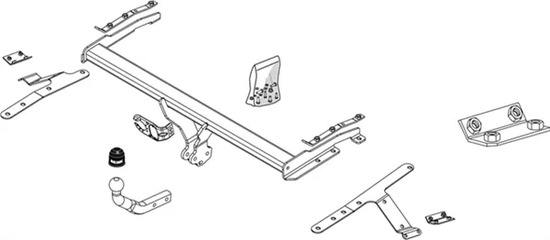 Фаркоп Brink (Thule) для Toyota Avensis T25 седан, хэтчбек 4/5-дв. 2003-2009. Артикул 438300