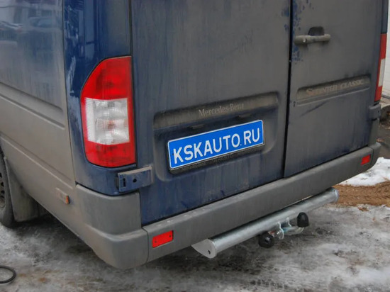 Фаркоп Galia оцинкованный для Volkswagen LT (без подножки, кол. база 3,55/4,025м) 1995-2006. Артикул M034A