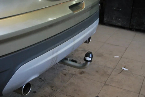 Фаркоп Galia оцинкованный для Ford Kuga I 2008-2012. Быстросъемный крюк. Артикул F113C