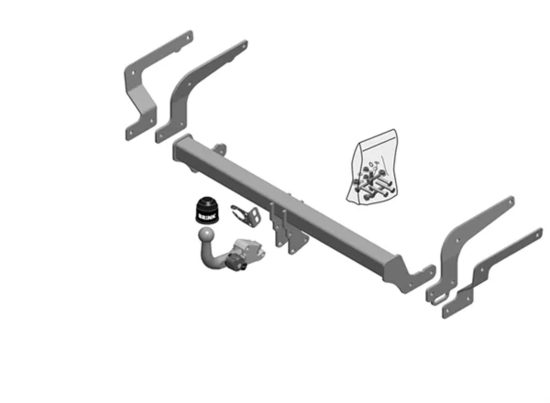 Фаркоп Brink (Thule) тип BMA для Toyota RAV-4 V 2018-2022. Быстросъёмный крюк горизонтального крепления. Артикул 663400
