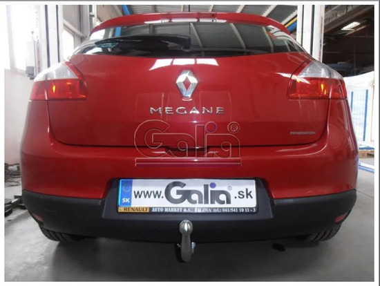 Фаркоп Galia оцинкованный для Renault Megane III хэтчбек 5-дв. (вкл. Generation) 2008-2022. Артикул R087A