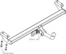 Фаркоп Galia оцинкованный для ТагАЗ Vortex Tingo 2010-2022. Артикул T042A