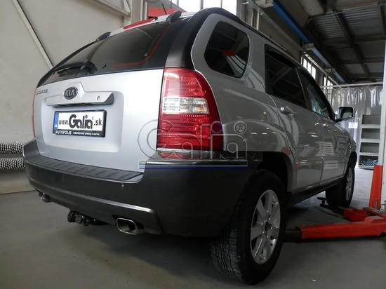 Фаркоп Galia оцинкованный для Kia Sportage II 2004-2010. Быстросъемный крюк. Артикул H070C